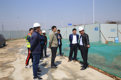 浦口經(jīng)濟開發(fā)區(qū)管委會蒞臨百合路環(huán)保項目現(xiàn)場檢查指導，為綠色發(fā)展保駕護航